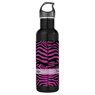 Purple zebra print pattern 710 ml water bottle