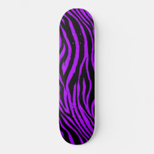 Purple Zebra Skateboard Deck