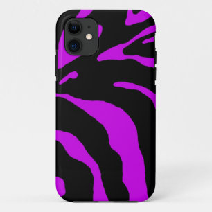 Purple Zebra Stripe Animal Print Case-Mate iPhone Case