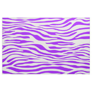 Purple Zebra Stripes Fabric