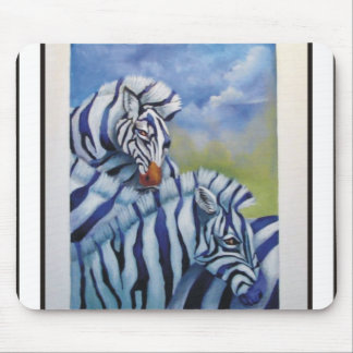purple zebras mouse pad