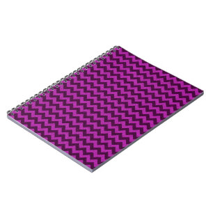Purple Zig Zag Glitter Notebook