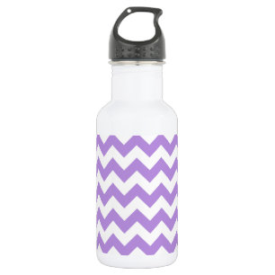 Purple Zigzag, Purple Chevron, Geometric Pattern 532 Ml Water Bottle