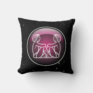 Purple Zodiac Gemini Cushion