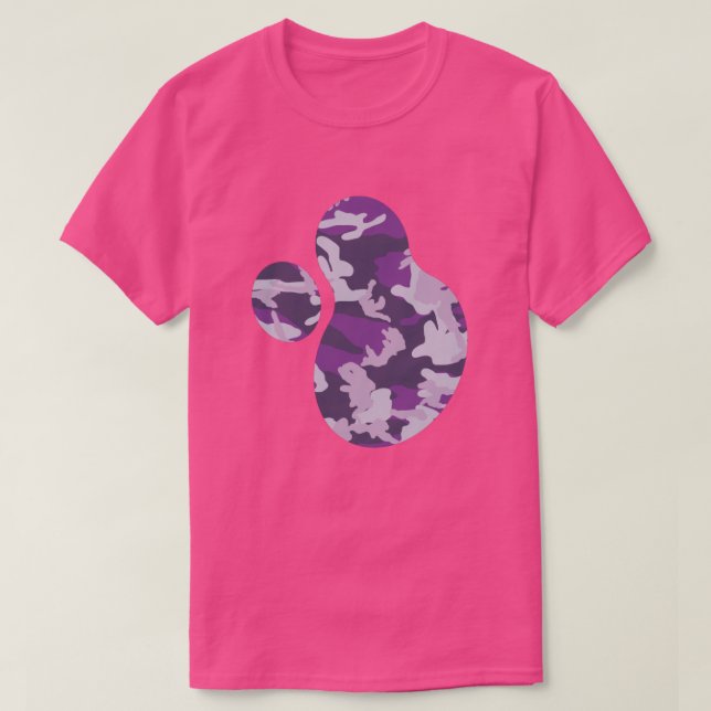 PurpleBerry Camo Pattern Paint Splat v2 T-Shirt (Design Front)