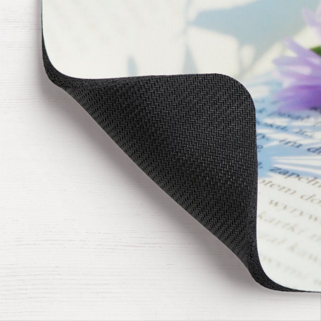 PURPLEISH FLORAL MOUSE PAD (Corner)