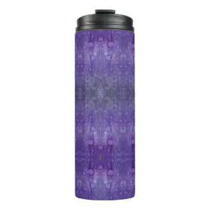Purples Ikat 5 Thermal Tumbler