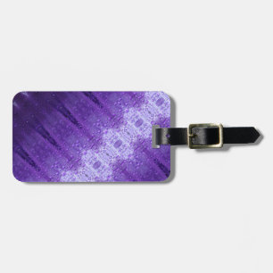 Purples Ikat Angled Luggage Tag