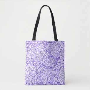 Purple's Lines Patton Tote Bag
