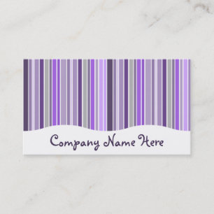 purples : striped curtain business card