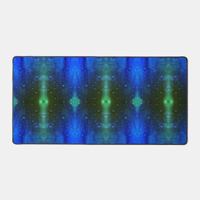 Purples X GL Ikat 4  Desk Mat (Front)