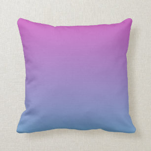 Purplish Gradient Colourful Throw Pillow