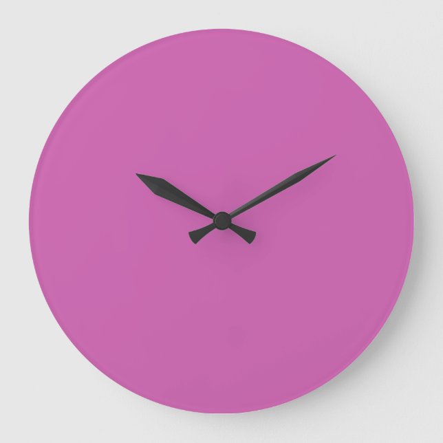 Purplish pink(solid colour) large clock (Front)