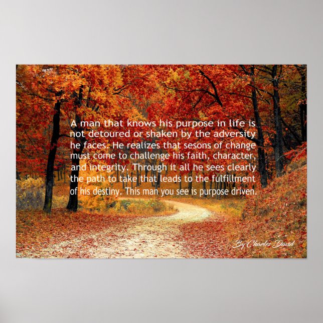 Purpose Driven Poster (Front)