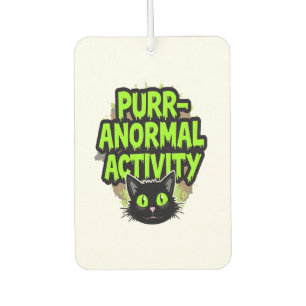 Purr-anormal Activity Cat Car Air Freshener