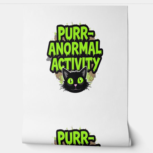 Purr-anormal Activity Cat Wallpaper (Unrolling)