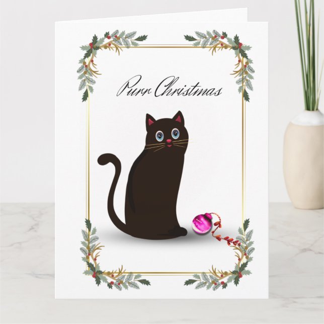 Purr Christmas Card (Front)
