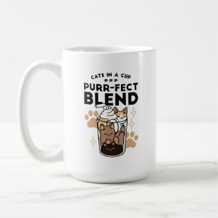 Purr-fect Blend: Cat and Coffee Art for Pet Lovers Mug