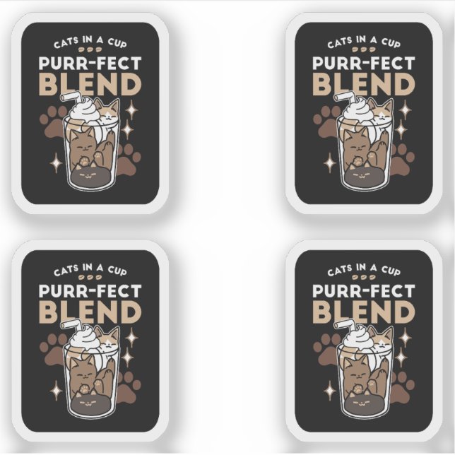 Purr-fect Blend: Coffee Design for Cat & Coffee (Front)