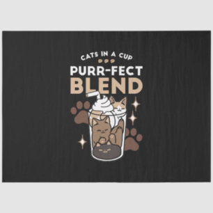 Purr-fect Blend: Coffee Design for Cat & Coffee Tissue Paper