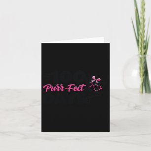 Purr-fect Days Cute Cat Student School Fun Kitten Card