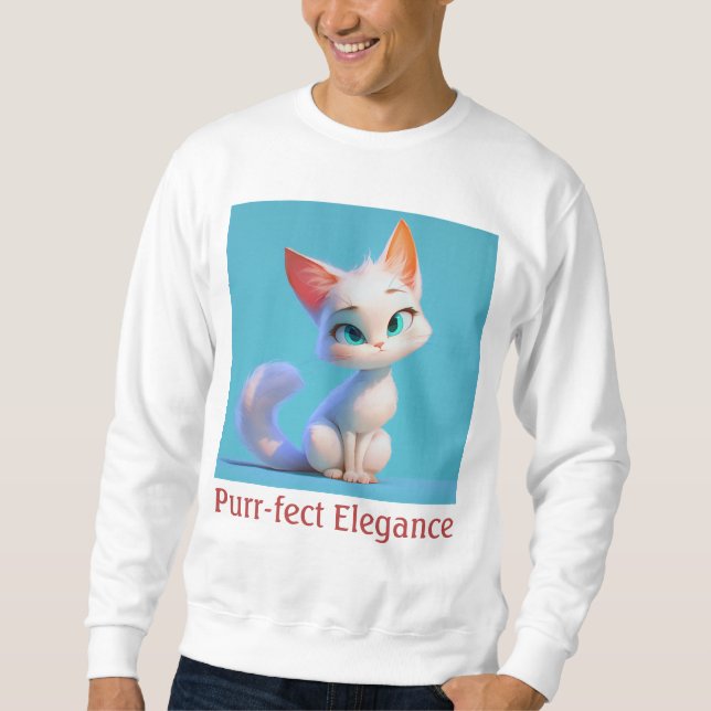 Purr-fect Elegance Sweatshirt (Front)