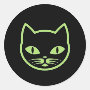 Purr-fect Glo Classic Round Sticker