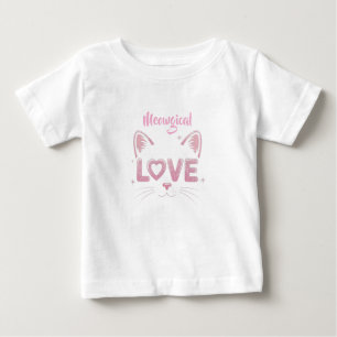 Purr-fect Love Feline in Love Love Meow Kitty Love Baby T-Shirt