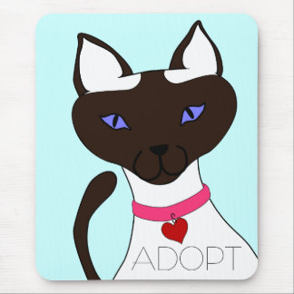 Purr-fect Moira ADOPT Aqua Mousepad