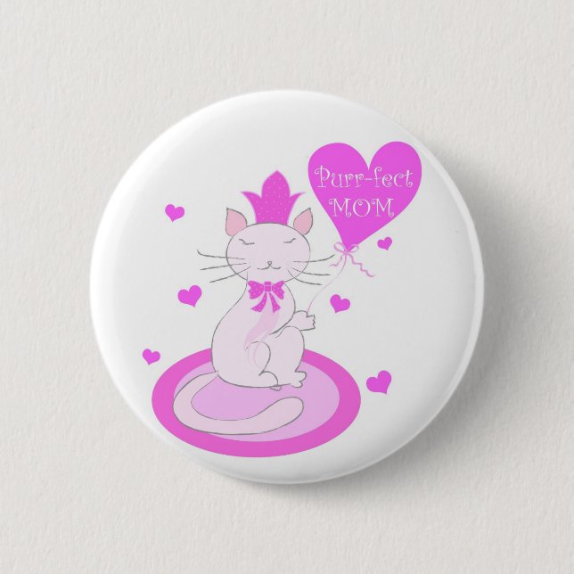 Purr-fect MOM - Button (Front)