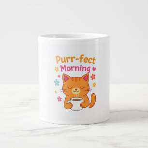 Purr-fect Morning Cat Coffee Mug – Cute Cat Lover 
