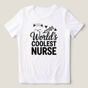 Purr-fect Nurse Tee – For Cat-Loving Healthcare He