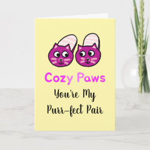 Purr-fect Pair Cat Valentine Card