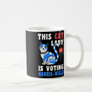 Purr-fectly Kamala This Cat Lady Is Voting Harris Coffee Mug