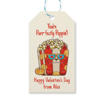 Purr-fectly Poppin' Funny Cat Popcorn Valentine