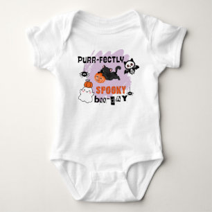 Purr-fectly Spooky Boo-day Halloween 1st Birthday Baby Bodysuit