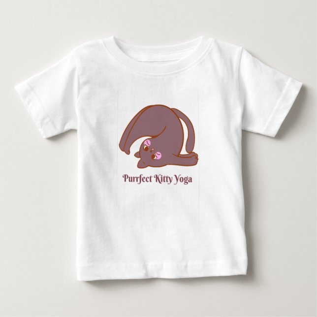 Purr-fectly Zen Cat Toddler  Baby T-Shirt (Front)
