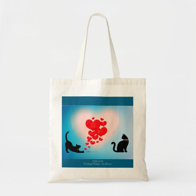 Purr Love - Cat Valentine Gift Bag - Be Mind (Front)