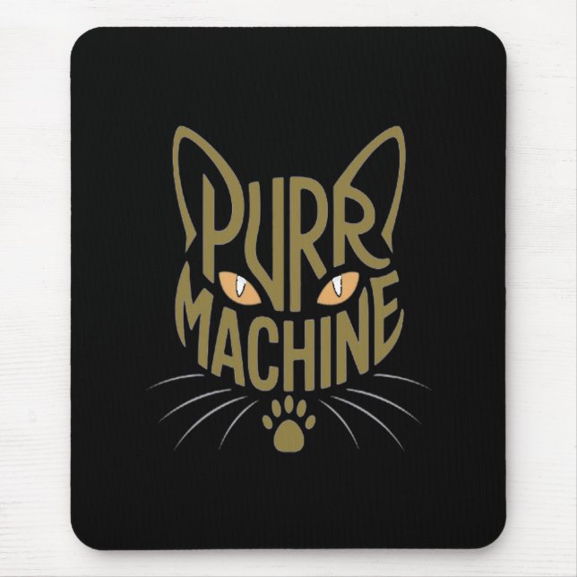 purr machine mouse pad (Front)