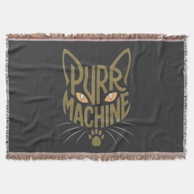 purr machine throw blanket (Front)
