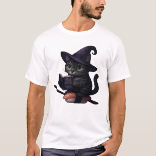 Purr-rmesan Witch - Kawaii Sushi Cat Sticker Overs T-Shirt
