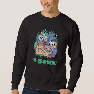 Purramedic Cat Paramedic Kitten EMT Cat Mom Sweatshirt