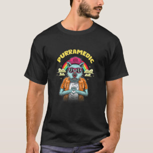 Purramedic Cat Paramedic Kitten Emt Cat Mum T-Shirt