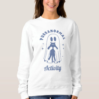 Purranormal Activity Halloween Cat Funny Sweatshirt