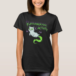 Purranormal Activity Halloween Cat T-Shirt
