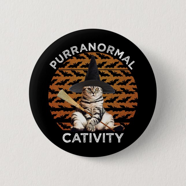 Purranormal Cativity 6 Cm Round Badge (Front)