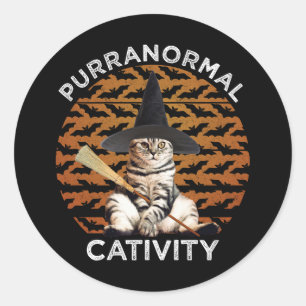 Purranormal Cativity Classic Round Sticker