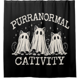 Purranormal Cativity Shower Curtain
