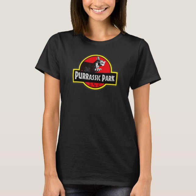 Purrassic Park   Cat rex Remix T-Shirt (Front)