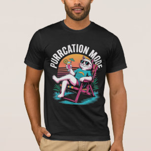 Purrcation Mode Cat T-Shirt